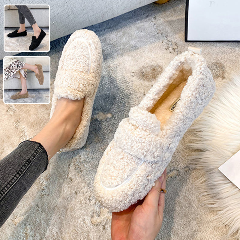 Chaleur  Confort Absolu Mocassins en Peluche Ultra Doux