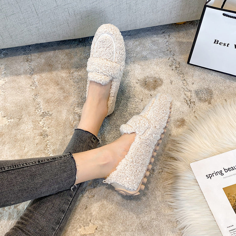 Chaleur  Confort Absolu Mocassins en Peluche Ultra Doux