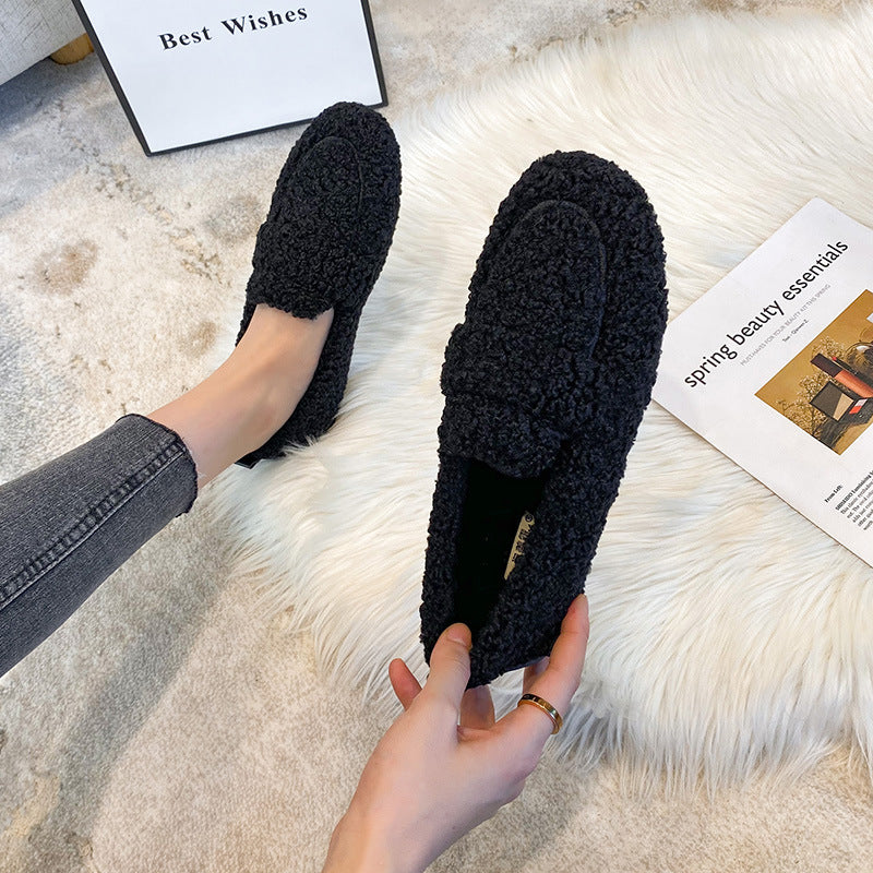 Chaleur  Confort Absolu Mocassins en Peluche Ultra Doux