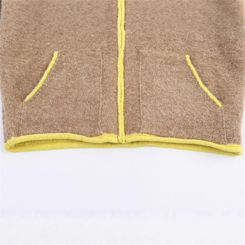 Veste Bomber en Maille Bicolore – Style Moderne & Confort Absolu