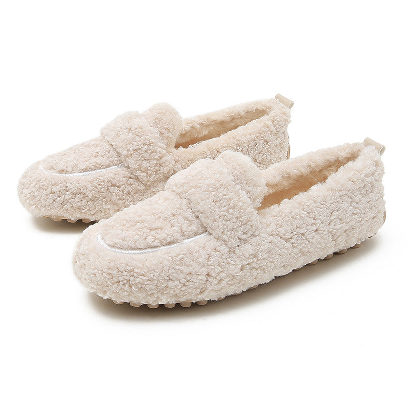 Chaleur  Confort Absolu Mocassins en Peluche Ultra Doux