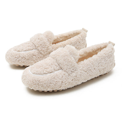 Chaleur  Confort Absolu Mocassins en Peluche Ultra Doux