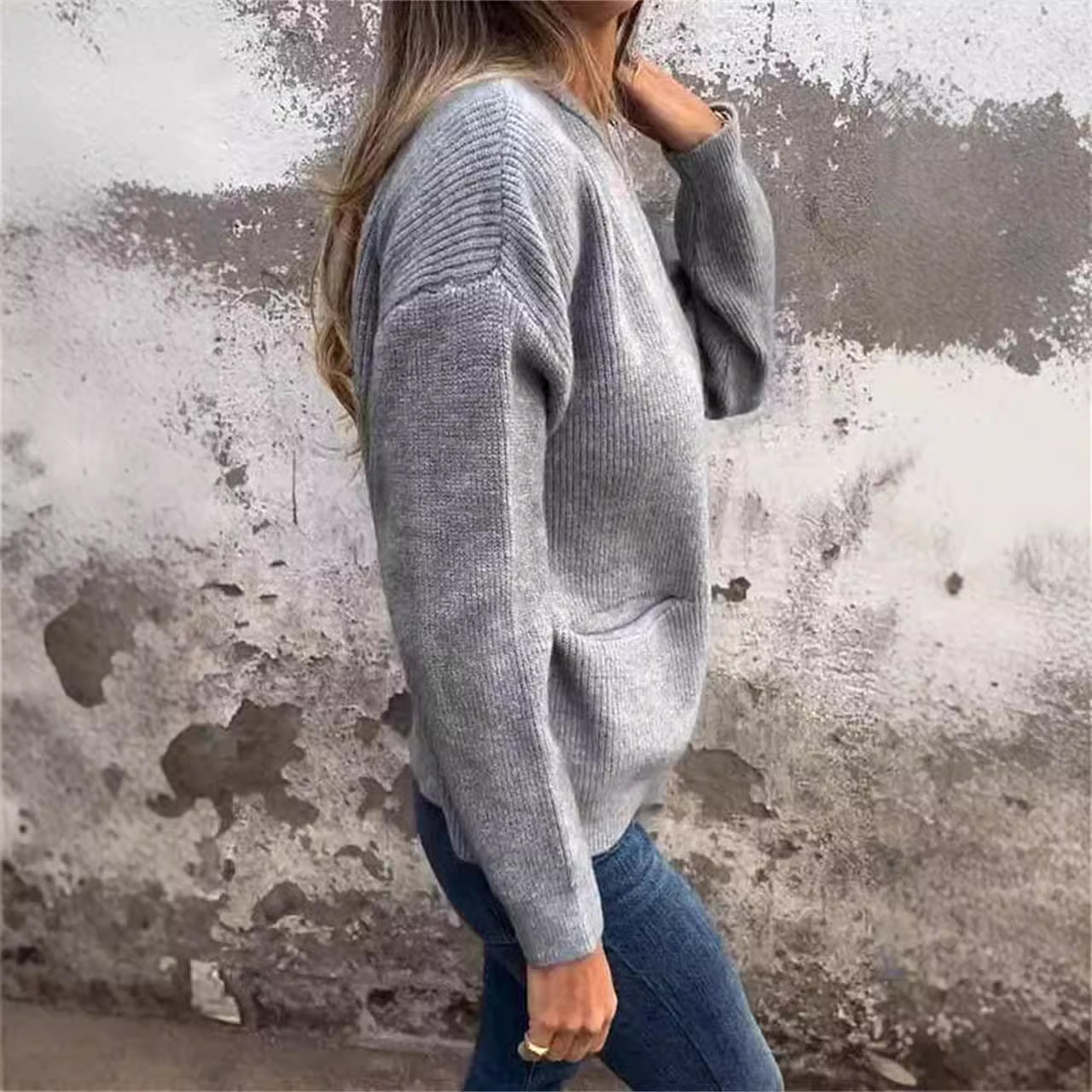 Cardigan femme moderne de couleur unie – design simple et confort optimal