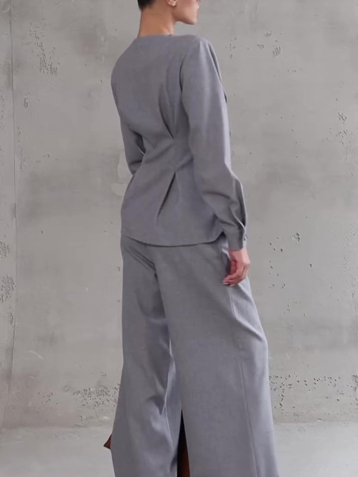 Ensemble Élégant 2 Pièces – Chic Minimaliste