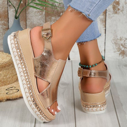 Brillez Cet Été Sandales Compensées Ultra Tendance