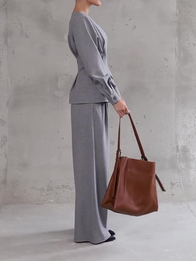 Ensemble Élégant 2 Pièces – Chic Minimaliste