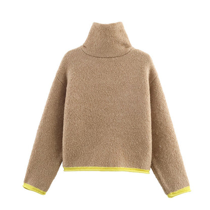 Veste Bomber en Maille Bicolore – Style Moderne & Confort Absolu