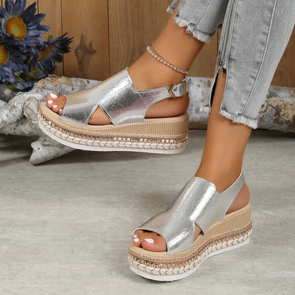 Brillez Cet Été Sandales Compensées Ultra Tendance