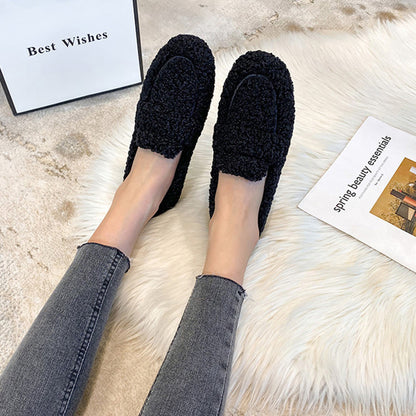 Chaleur  Confort Absolu Mocassins en Peluche Ultra Doux